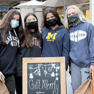 12/03/20, BLACK FRIDAY SHOPPERS DONNED MASKS AND HEADED TO THE GROVE, Tilly Clark, Catie Carolan, Sammi Samuels, Lucy Devlin