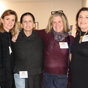01/30/20 MONMOUTH ARTS HELD ANNUAL MEETING: THE ART AND POWER OF FILM  Kristen Padovano, vice chair Margot Goldberg, past chair Kathy Donnelly and Kim Honecker.