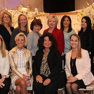 02/13/20 EASTERN MONMOUTH AREA CHAMBER OF COMMERCE PRESENTED 28TH ANNUAL SPINNAKER AWARDS  Kelli O’Brien, Carol Stillwell, Mary Ann Larkin and VP of development Jennifer Smith. Standing: Kathy Pouso, Laurie Velisek, Denise Swan, Karen Daly, Jeanette Candorozzi, Julia Alber and Tim Hogan
