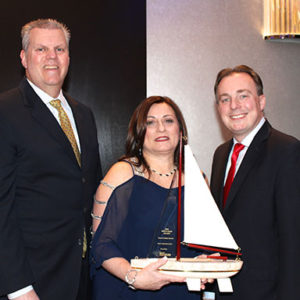 02/13/20 EASTERN MONMOUTH AREA CHAMBER OF COMMERCE PRESENTED 28TH ANNUAL SPINNAKER AWARDS Ray Eckhoff joined Lenore Kingsmore and Kevin Ciak