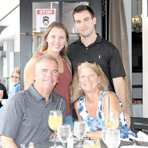 10/01/20, TWO RIVER OUTDOOR DINING SCENE: SPOTLIGHT ON TRAMA’S TRATTORIA, Sara Isaacson, Charlie Gordon, Tyler, Kristen Isaacson
