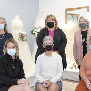 11/05/20, SHREWSBURY HISTORICAL SOCIETY’S WEDDING DRESS FUNDRAISER, Sally Milnes, Susan Milnes, Patty Wilhelmsen, Dianne Crilly, Tricia D’Aloia Gandolfo, Judy Martinelly