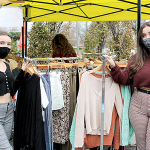 12/03/20, BLACK FRIDAY SHOPPERS DONNED MASKS AND HEADED TO THE GROVE, Sarah Huys, Kelsey Butler