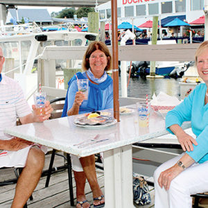 08/06/20, TWO RIVER OUTDOOR DINING SCENE: SPOTLIGHT ON BAHRS LANDING, Ray Cosgrove, Dot Bahrs Cosgrove, Shirley Bahrs Kalis