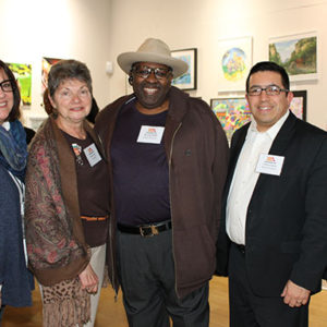 01/30/20 MONMOUTH ARTS HELD ANNUAL MEETING: THE ART AND POWER OF FILM Maggie O’Brien, Monmouth Arts board treasurer Vickie Snoy, and board members Darrell Willis, Chris Curcia and Melanie Penney.