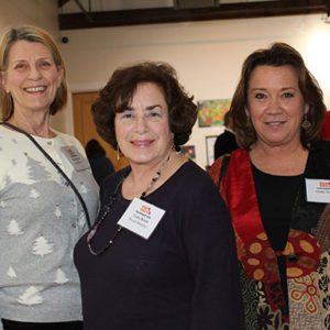 01/30/20 MONMOUTH ARTS HELD ANNUAL MEETING: THE ART AND POWER OF FILM Board members Barbara Reid, Lynn Reich and Gina Torello.