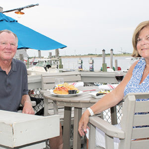 08/06/20, TWO RIVER OUTDOOR DINING SCENE: SPOTLIGHT ON BAHRS LANDING, Charlie Boeddinghaus, Judy Boeddinghaus