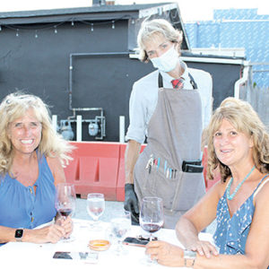 10/01/20, TWO RIVER OUTDOOR DINING SCENE: SPOTLIGHT ON TRAMA’S TRATTORIA, Joanne Satin, Barbara Tomlinson, Shaun Wyckoff