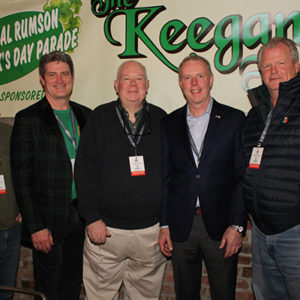 03/19/20, RUMSON ST. PATRICK’S DAY PARADE BOARD MEMBERS PRESENTED SHAMROCK CELEBRATION, Mike McEvilly, Mike Maguire, Charles Moran, Craig Shivers, Peter Hogan
