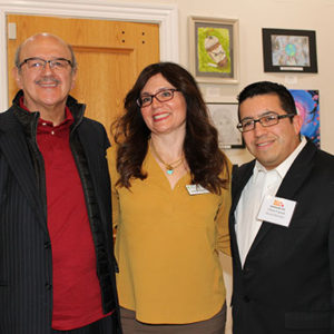 01/30/20 MONMOUTH ARTS HELD ANNUAL MEETING: THE ART AND POWER OF FILM Louis Rodriguez, Penny McDaniel and Chris Curcia.