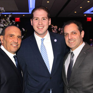 02/13/20 EASTERN MONMOUTH AREA CHAMBER OF COMMERCE PRESENTED 28TH ANNUAL SPINNAKER AWARDS Tom Arnone and Nick DiRocco flanked Middletown Mayor Tony Perry