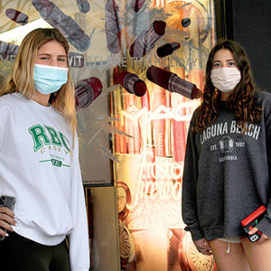 12/03/20, BLACK FRIDAY SHOPPERS DONNED MASKS AND HEADED TO THE GROVE, Gray Webber, Frankie Burns Cohen
