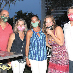 08/20/20, TWO RIVER OUTDOOR DINING SCENE: SPOTLIGHT ON BEACH TAVERN, Rich Stewart, Jessica Stewart, Erin Simpson, Alex Skove, Tom Skove