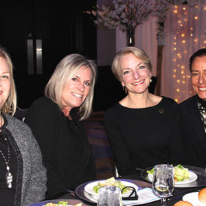 02/13/20 EASTERN MONMOUTH AREA CHAMBER OF COMMERCE PRESENTED 28TH ANNUAL SPINNAKER AWARDS Lori McLane and Patty Harvey of the United Way of Monmouth and Ocean Counties with Pam Hearn and Irene Hall
