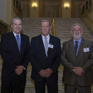 03/19/20, MONMOUTH UNIVERSITY HONORS DENIS J. GALLAGHER WITH PRESTIGIOUS AWARD, Patrick Leahy, Denis Gallagher, Don Moliver