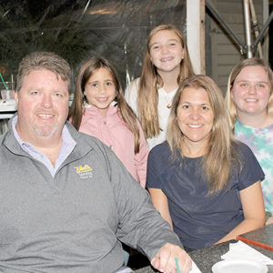 10/08/20, TWO RIVER OUTDOOR DINING SCENE: SPOTLIGHT ON VAL’S TAVERN, James Smith, Cece McManus, Grace Smith, Julie Smith, Kara Verhage