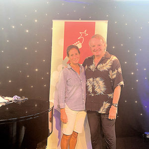 10/22/20, HOLIDAY EXPRESS HELD VIRTUAL CLAMBAKE, Beth McLoone, Tim McLoone