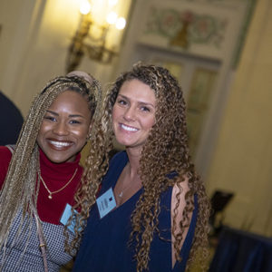 03/19/20, MONMOUTH UNIVERSITY HONORS DENIS J. GALLAGHER WITH PRESTIGIOUS AWARD, Aliah Moore, Ashley Dellapietro