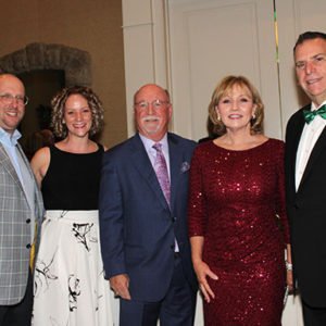 02/13/20 CENTRASTATE HEALTHCARE FOUNDATION’S ‘A NIGHT IN OZ’ CELEBRATION BALL CEO John Gribbin (center) with representatives from honoree Fulfill, recipient of the Heart Award: board president Jeremy Grunin, board member Lauren Holman, Fulfill CEO Kim Guadagno and Vito Cardinale.