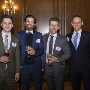 03/19/20, MONMOUTH UNIVERSITY HONORS DENIS J. GALLAGHER WITH PRESTIGIOUS AWARD, David Henrie, Brandon (Bug) Hall, James Henrie, Mike Parrott