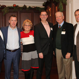 01/23/20 LUNCH BREAK THANKS SUPPORTERS AND FRIENDS FOR THEIR DEDICATION Dr. Robert Graebe, Sean Clifford, Bonnie Featherstone-Johnson, Charlie O’Donnell, Marshall Wilharm and Lunch Break board president John Klein.