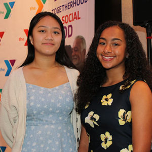 01/30/20 YMCA OF GREATER MONMOUTH COUNTY HOSTED 31ST ANNUAL COMMEMORATIVE BREAKFAST: DR. MARTIN LUTHER KING JR. Essay Contest winners Nghi Nguyen of Raritan High School and Maya Gerke of Freehold Township High School.