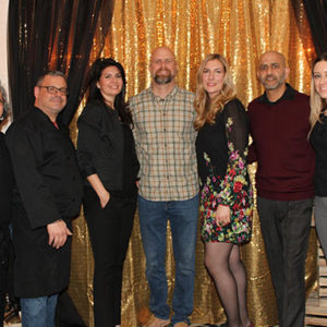 02/06/20 RED BANK BUSINESS ALLIANCE’S NEW YEAR, NEW FLAVOUR Tania Lisitski, George Lyristis, Lisa Gatto, Adam Taylor, Ayca User, president Sam Jain and Alkmini O’Brien.