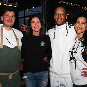 02/13/20 WEFORUM AND MONMOUTH MEDICAL CENTER PARTNERED TO PRESENT 5TH ANNUAL FIT CRAWL Casey and Jen Pesce with DJ Skillz and LB Kass.