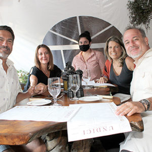 08/13/20, TWO RIVER OUTDOOR DINING SCENE: SPOTLIGHT ON UNDICI, Laura Occhipinti, Gabe Farina, Maria Caputo, Lisa Roth, Hari Roth