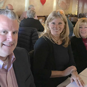 01/23/20 GIRL SCOUTS OF THE JERSEY SHORE KICK OFF COOKIE SEASON AND ‘DESSERT SHOWDOWN’ Charles Harris, PFHC board treasurer, with board members Marta Quinn and Robin Fitzmaurice.