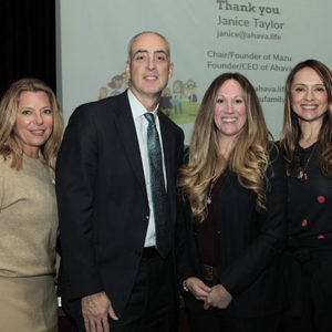 01/30/20 RALLYCAP SPORTS COMEDY NIGHT WILL BENEFIT SPECIAL NEEDS CHILDREN Tara Kelly; Eric Carney, president and CEO of Monmouth Medical Center; speaker Janice Taylor; and Carolyn Desena