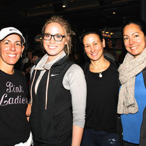 02/13/20 WEFORUM AND MONMOUTH MEDICAL CENTER PARTNERED TO PRESENT 5TH ANNUAL FIT CRAWL Renee Gumbrecht, Madison Lopez from the Monmouth Medical Center Foundation, Lisa Phillips and Clarissa Villalta.
