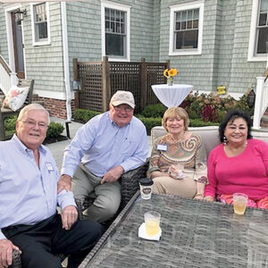 09/30/21, MONMOUTH PARK CHARITY FUND ‘MEET THE GRANT’ FINALISTS COCKTAIL PARTY, Bill Mullaney, Kevin Leahy, Sandy Mullaney, Anita Roselle