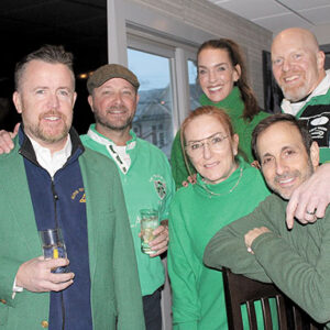 03/17/22, RUMSON ST. PATRICK’S DAY PARADE COMMITTEE ANNOUNCES GRAND MARSHAL; HOLDS SHAMROCK CELEBRATION,  Sean Clifford, Steve Brennen, Wendy Campolattaro, Brian Campolattaro, Sara McGlynn, Bob McGlynn