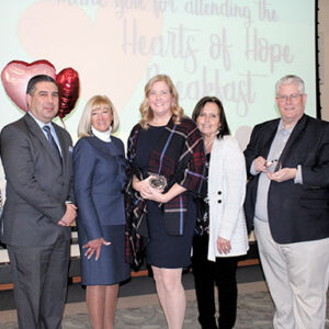 02/24/22, FIFTH ANNUAL HEARTS OF HOPE BREAKFAST, Stephanie Toal, Tino Fontes, Robin Fitzmaurice, Kathy Durante, Barbara Wright, Ed Moran, Jaime Hamilton
