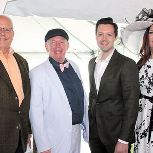 05/12/22, MONMOUTH PARK CHARITY FUND HELD 17TH ANNUAL KENTUCKY DERBY DAY CELEBRATION, Ken Emerson, Paul Coughlin, Ryan Blake, Holly Schult