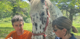 Horses are welcomed at every part of pace day during Colts Neck Trail Riders Club events.