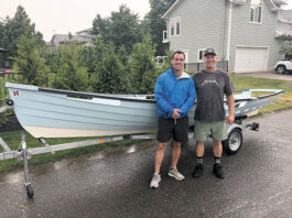 Jason Julio, left, and Johnathan Jakubecy are two of the team that will be rowing from Cape May to Sandy Hook later this month.