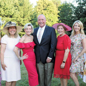 07/28/22, MONMOUTH COUNTY HISTORICAL ASSOCIATION’S 47TH ANNUAL GARDEN PARTY, Sara Poponak, Kathy Jones, Carol Stillwell, Michael Parent, Linda Bricker, Amy Almasy, Sandy Jones