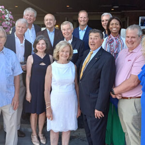 09/08/22, PARKER FAMILY HEALTH CENTER HELD SUMMER CELEBRATION, ANNOUNCED EXPANSION PLANS, Drs. J. Gordon Boak, Vivian Kominos, Patty Micale, Dr. Eugene Cheslock, Charles Harris, Kathy Pouso, Christopher “Goose” Henderson, John Horl, Judie Saunders, Dr. Donald Macdonald, Louis Rodriguez, Doug Simpson, Joseph Kyrillos