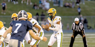 Red Bank Catholic quarterback Frankie Williams was 10-for-12 with 168 yards and three touchdown passes in the Caseys’ 35-0 win at Middletown South.