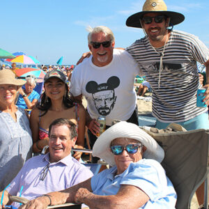 09/15/22, MAKING WAVES: SANDY HOOK FOUNDATION’S SUMMER BEACH BASH, Bill Henning, Linda Stewart, Sandy Henning, Maria Isabel Henning, Doug Douty, Basil Henning