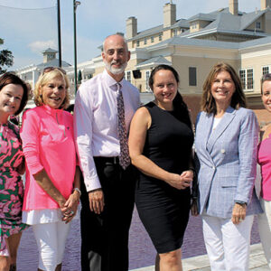 10/06/22, MONMOUTH MEDICAL CENTER FOUNDATION’S LEON HESS CANCER CENTER COUNCIL HELD ‘SWING PINK’ EVENT, Kelly Thomas, Terry Ingram, Eric Carney, Caitlin Olson, Claire Knopf, Erika Herbst