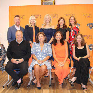 09/29/22, TRINITY HALL HIGH SCHOOL DEDICATES GMELICH HALL WITH DONOR RECEPTION, Sean Clifford, Kerry Devine, Katie Evans, Tara Leibee, Amy Howell, Abby Kelly, Justin Gmelich, Victoria Gmelich, Miriam Tort, Mairead Clifford, Mary Kate Blaine