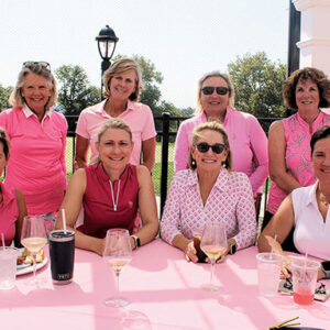 10/06/22, MONMOUTH MEDICAL CENTER FOUNDATION’S LEON HESS CANCER CENTER COUNCIL HELD ‘SWING PINK’ EVENT, Susan Kelly, Lauren Dieterich, Kathy Goullet Burke, Alice DeFiglia, Nancy DelPriore, Bridget Murphy, Debbie O’Donoghue, Pam Morris