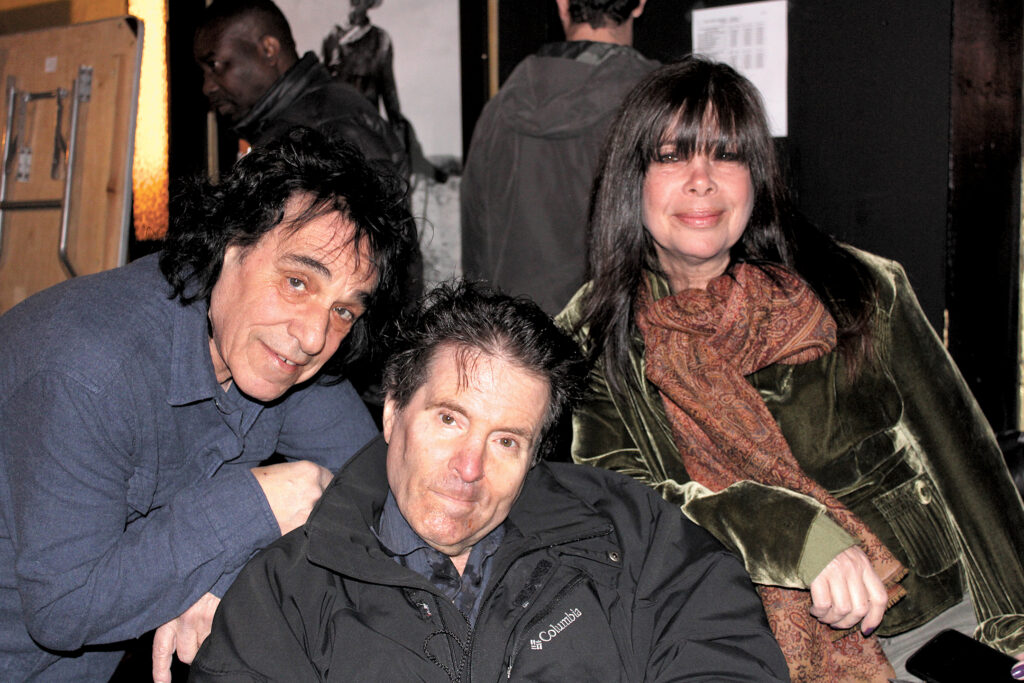 Light of Day founder Bob Benjamin flanked by longtime friends Tony Amato, front man of Boccigalupe & The Badboys, and his wife, Marsha. Lynne Ward
