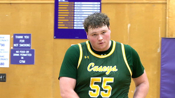 Red Bank Catholic’s Tyler Burnham had a huge game against RBR with 30 points and 15 rebounds.