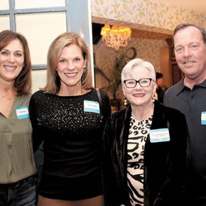 01/19/23, TWO RIVER THEATER WELCOMES NEW ARTISTIC DIRECTOR AT HOLIDAY SOIREE, Stacy Ross, Eileen Hogan, Amanda Butterbaugh, Tim Hogan