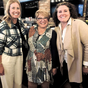 12/15/22, LADIES NIGHT OUT RAISED FUNDS FOR BRIDGE OF BOOKS FOUNDATION, Kristin Nihamin, Emily Gottschalk, Jennifer Mullins