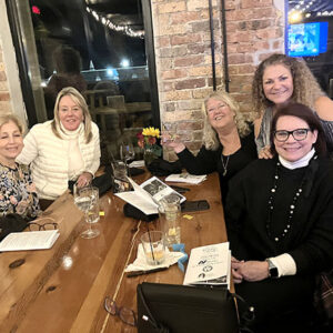 12/15/22, LADIES NIGHT OUT RAISED FUNDS FOR BRIDGE OF BOOKS FOUNDATION, Marguerite Simeone, Tracey Wolfman, Nancy Power, Patti Manuelli, Christine Perez